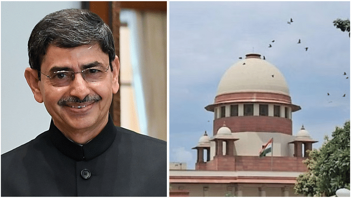 Tamil Nadu RN Ravi (left) and Indian Suprem Court (right) | File photo | Commons/Manisha Mondal | ThePrint