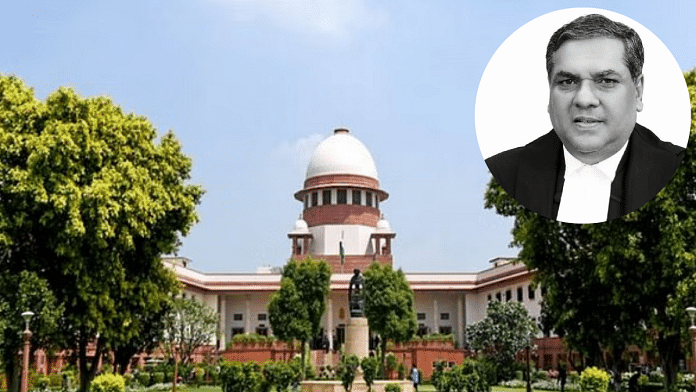 File photo of Supreme Court and CJI Sanjiv Khanna | ThePrint/SC website