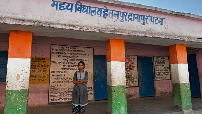 Khushboo Kumari at her school in Patna