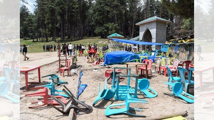 A view of the Pahalgam terrorist attack site | ANI