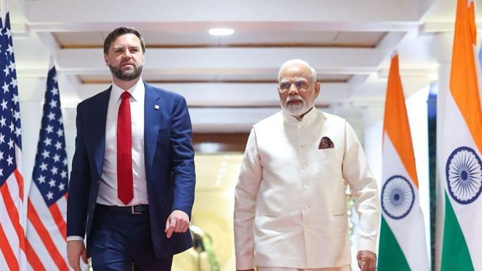 US Vice President Vance with PM Modi | X/@narendramodi