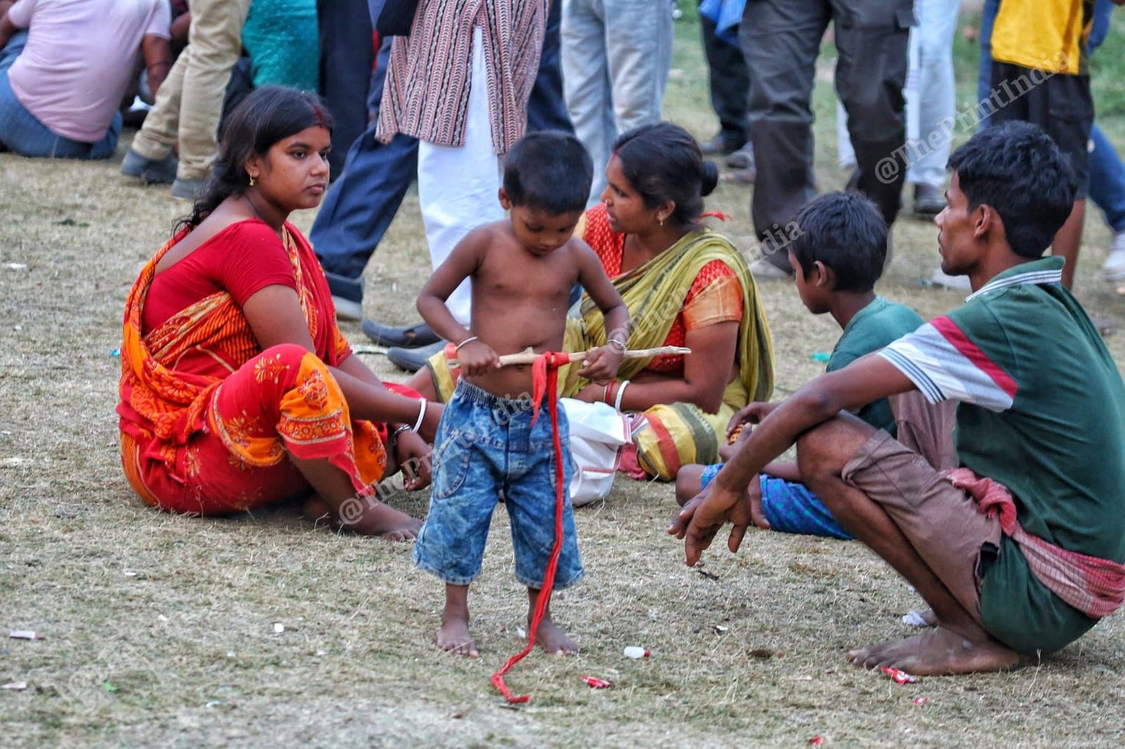 Children continue to play mischief at the relief camp | Praveen Jain | ThePrint