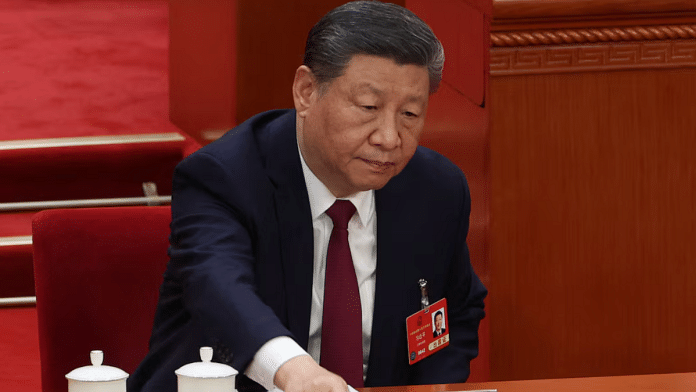 Chinese President Xi Jinping votes at the closing session of the National People's Congress (NPC) at the Great Hall of the People in Beijing, China on 11 March 2025. | File Photo | Florence Lo | Reuters