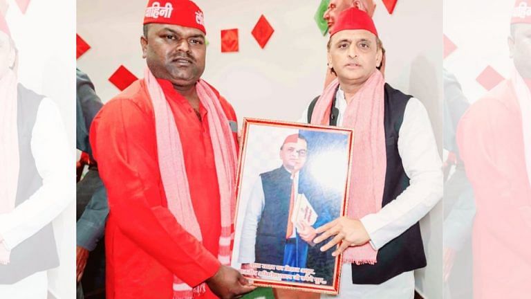 Half face Ambedkar, half face Akhilesh: BJP, BSP slam SP poster for ‘hurting Dalit sentiments’