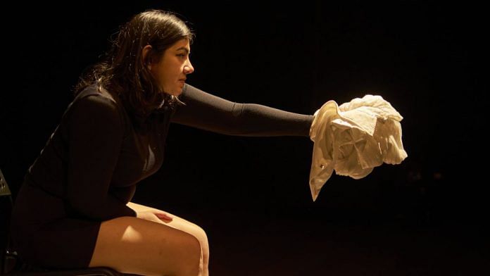 Rishika Kaushik in her solo play, 'Seconds Before Coming' | By special arrangement