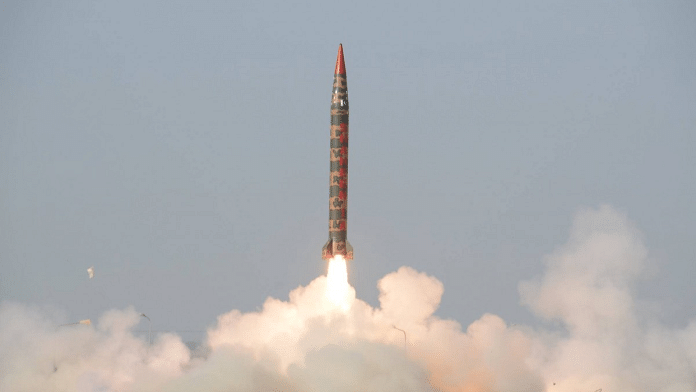 Missile firing representational image