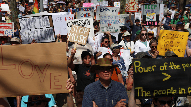 Nationwide protests start against Trump, Musk’s govt policies