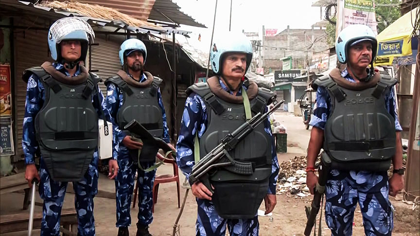 Security personnel in Murshidabad | ANI