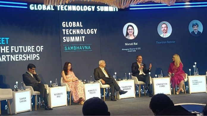A session underway at the Global Technology Summit 2025 in New Delhi on 11 April | Debdutta Chakraborty | ThePrint