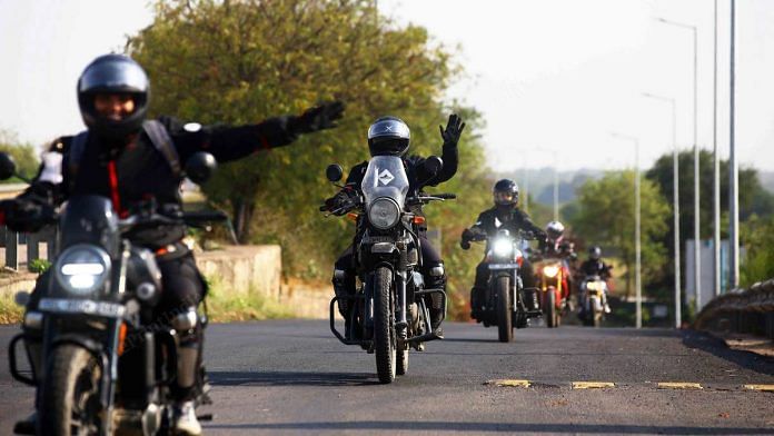 Women bikers in India