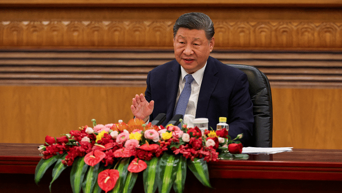 Chinese President Xi Jinping speaks during a meeting with foreign business leaders at the Great Hall of the People in Beijing, China March 28, 2025 | Reuters file photo