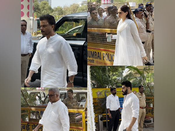 Family, friends gather for antim darshan at late Nirmal Kapoor's residence