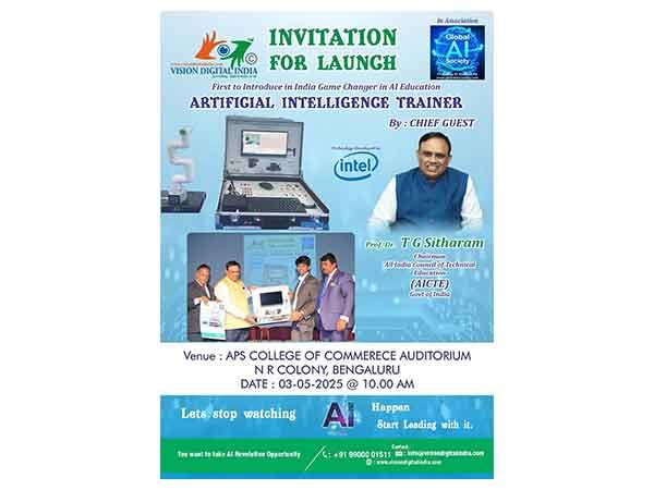 Vision Digital India Unveils India's First AI Trainer Machine in Collaboration with Intel - A Major Milestone in AI Education launched by AICTE Chairman