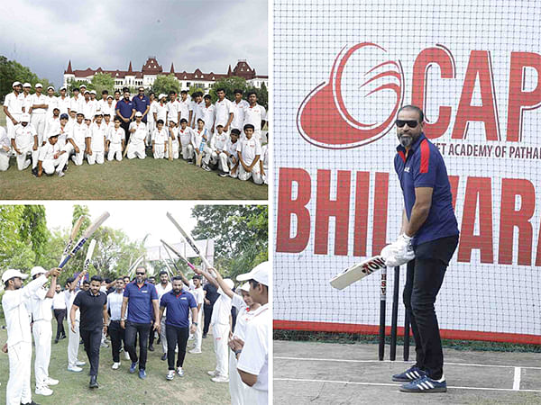 Yusuf Pathan Inaugurates the 36th Center of Cricket Academy of Pathans (CAP) in Bhilwara (Rajasthan)