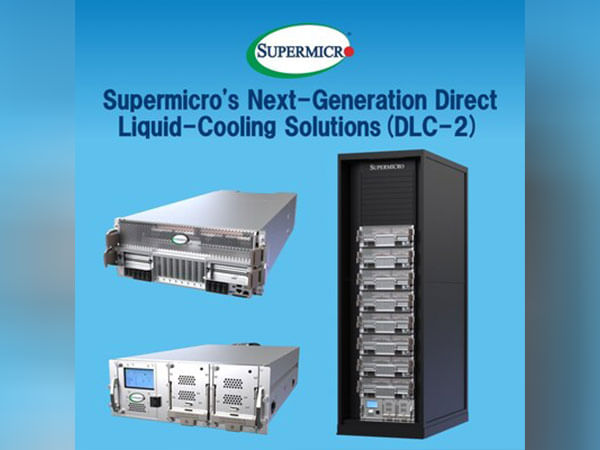 Supermicro's DLC-2, the Next Generation Direct Liquid-Cooling Solutions, Aims to Reduce Data Center Power, Water, Noise, and Space, Saving on Electricity Cost by up to 40%, and Lowering TCO by up to 20%