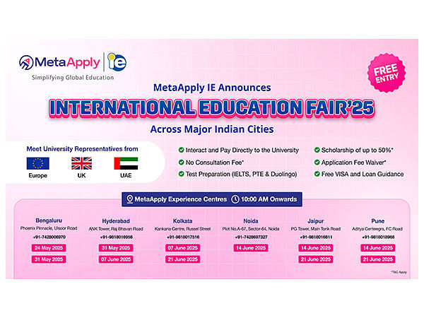 MetaApply IE is set to host International Education Fair 2025 Across Major Indian Cities