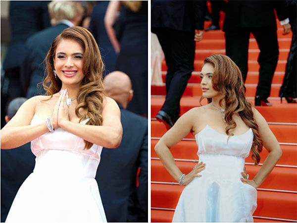 Neha Malik Mesmerizes in Ethereal White Gown for Her Second Red Carpet Appearance at Cannes 2025