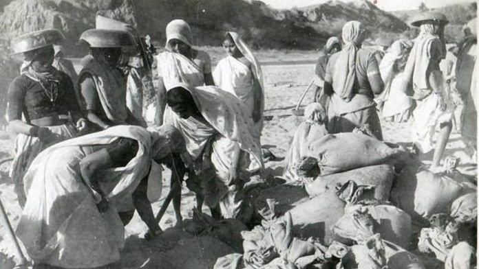 Local villagers repairing Bhuj airstrip in 1971 | By special arrangement