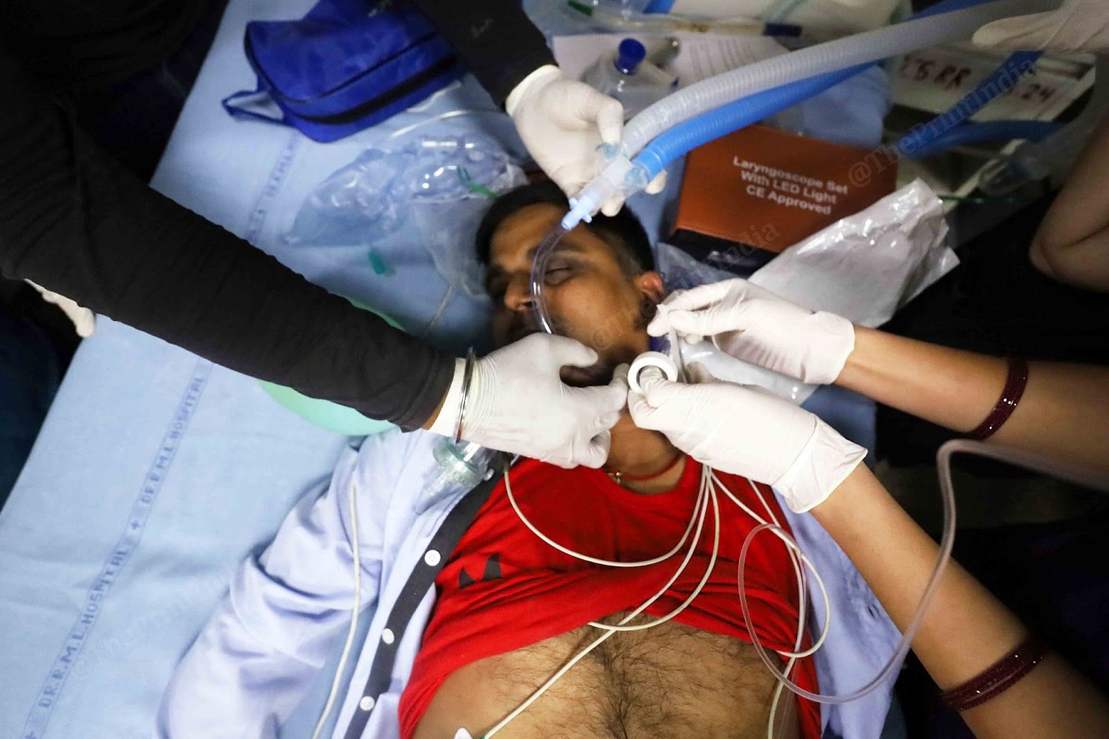 Mock drill at RML hospital in Delhi | Manisha Mondal | ThePrint