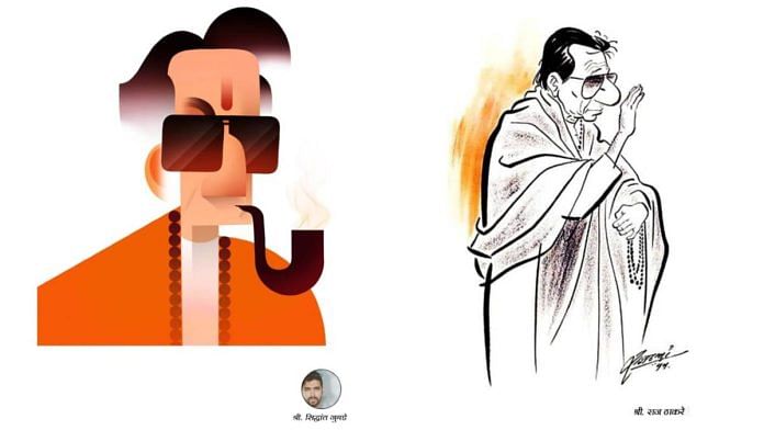 Images of the late Bal Thackeray at Cartoonists’ Combine annual mahotsav in Mumbai last week