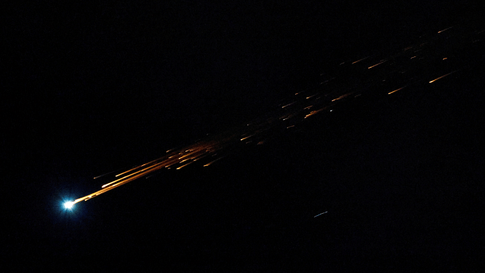 The interception of a missile, that the Israeli military said to have been fired from Yemen, is seen from the city of Ashkelon, Israel, May 22, 2025 | Reuters