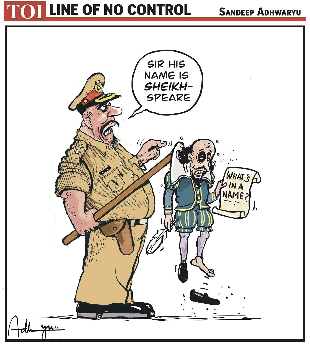 Sandeep Adhwaryu for The Times of India | X/@CartoonistSan