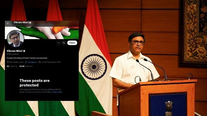 India's Foreign Secretary Vikram Misri | Photo: REUTERS/Priyanshu Singh