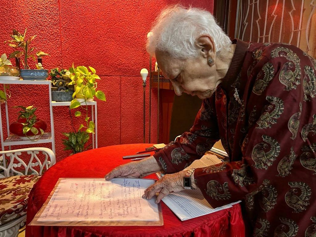 Dr Bhargava checks her handwritten schedule | Photo: Manisha Mondal | ThePrint 