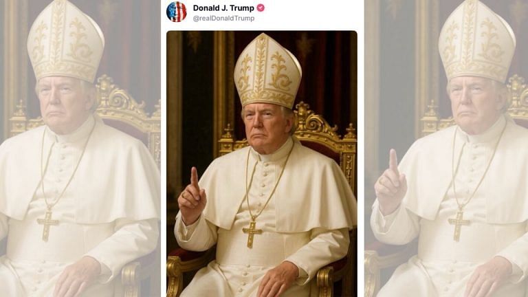 ‘Holy Troll-in-Chief’? Trump draws backlash, humour, more memes with image of himself as pope
