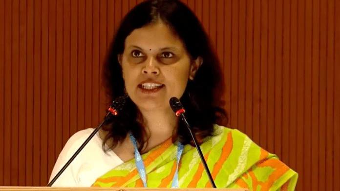 Union Health Secretary Punya Salila Srivastava at the 78th World Health Assembly | X\@MoHFW_INDIA