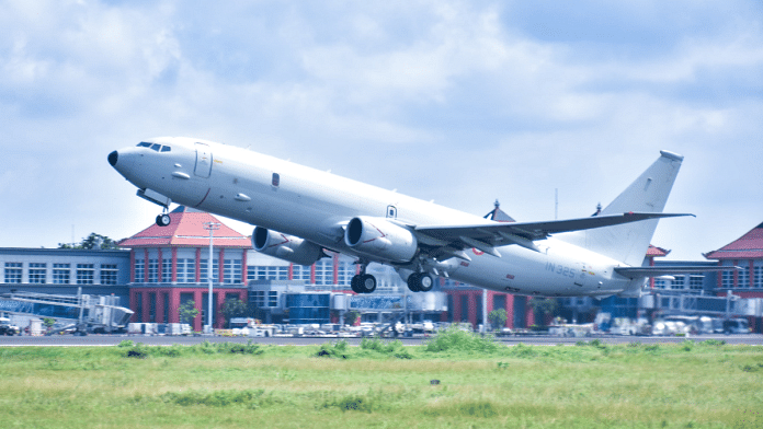 File photo of Indian Navy's long range maritime surveillance P-8I aircraft | PIB