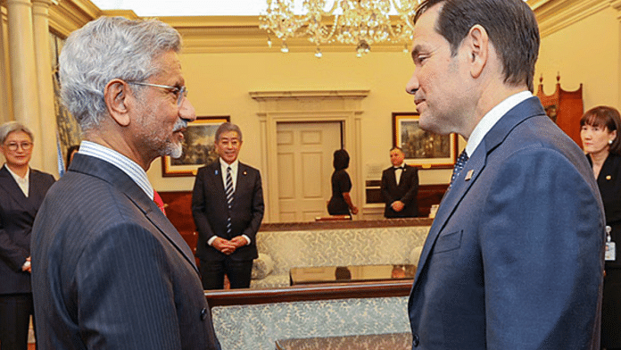 File photo of External Affairs Minister S Jaishankar with US Secretary of State Marco Rubio | ANI