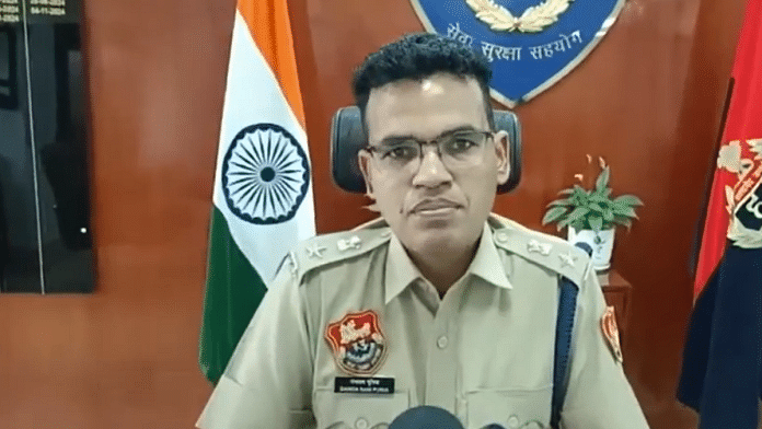 Screengrab showing Panipat SP Ganga Ram Punia | X/ANI