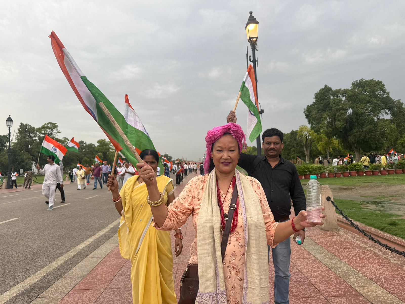 Meyikarga waving the Indian Tricolour | Mrinalini Dhyani | ThePrint