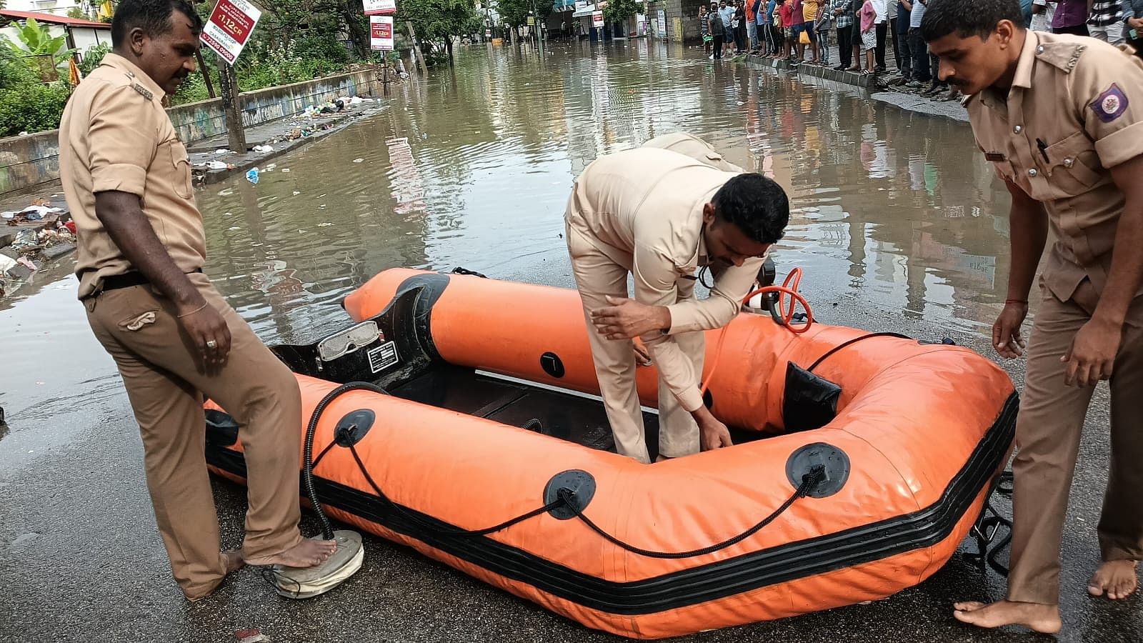A boat to rescue people from flooded homes and roads | Sharan Poovanna | ThePrint