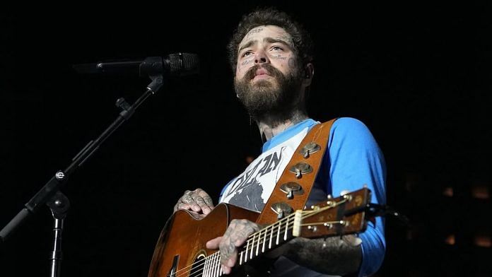 American rapper and singer Post Malone