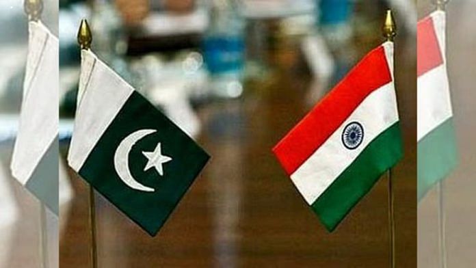 File photo of Indian and Pakistani flags | Represenational image | ANI