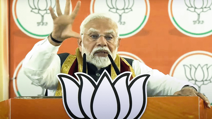 In this screengrab from a video posted by @narendramodi via X on May 29, 2025, Prime Minister Narendra Modi addresses a public meeting, in Alipurduar, West Bengal | PTI