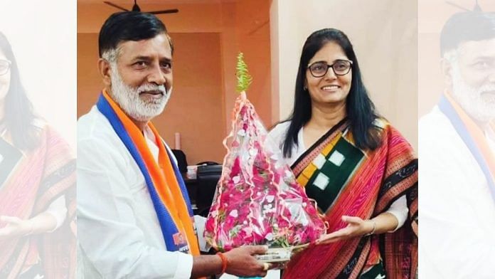 File photo: Raj Kumar Pal with Union Minister and Apna Dal (S) chief Anupriya Patel | Instagram