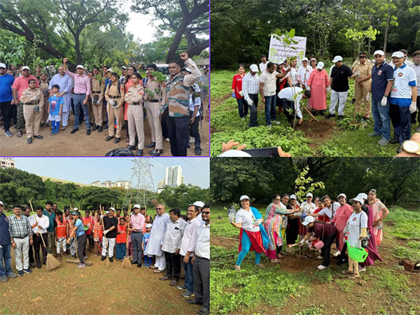 Special Campaign of tree plantation and cleaning drive Launched by Ravindra Waikar, MP Loksabha and Manisha Waikar for martyrs 