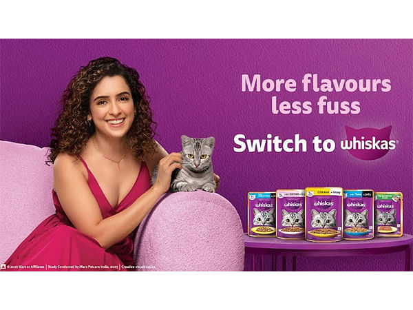 WHISKAS® Brand Teams Up with Sanya Malhotra to Spotlight WHISKAS® Wet Cat Food; Speaks to India's Fussy Cats in its Latest Campaign