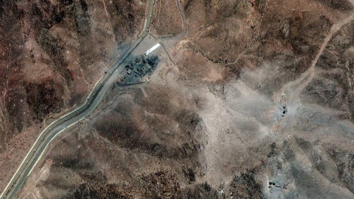 Satellite image shows new airstrike craters on perimeter of Fordow enrichment facility in Iran on 24 June, 2025 | Maxar Technologies via Reuters