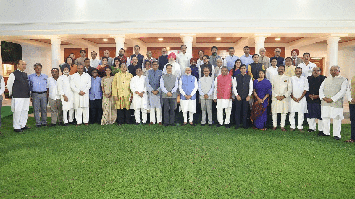 PM Modi meets members of all-party delegations after their return from world capitals