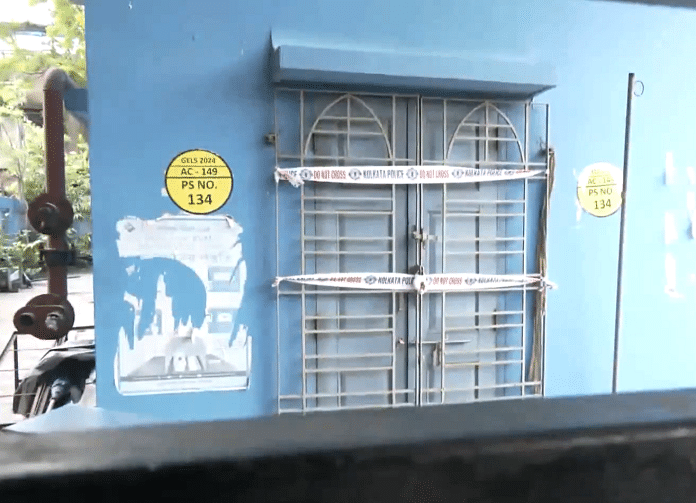 Sealed area where three men allegedly gangraped a South Calcutta Law College student on the college premises | X\@ANI