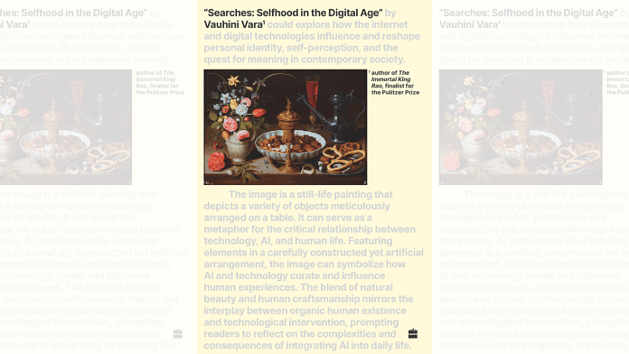 Book cover of 'Searches: Selfhood in the Digital Age' by Vauhini Vara | HarperCollins Publishers India