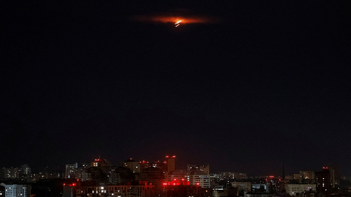 Explosion lights up the sky over the city during a Russian drone, amid Russia's attack on Ukraine, in Kyiv, Ukraine on 29 June 2025. | Gleb Garanich | Reuters