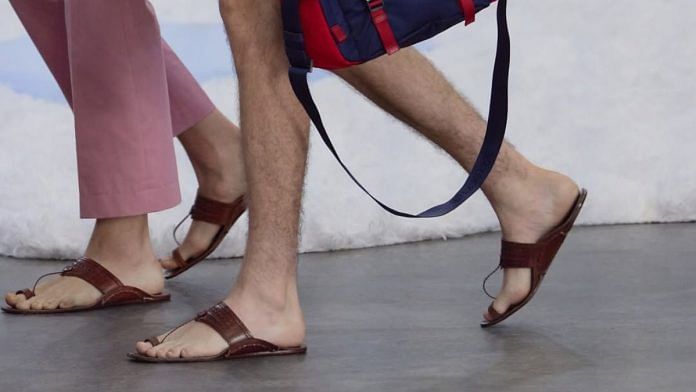 Kolhapuri chappals in Prada's SS26 menswear collection