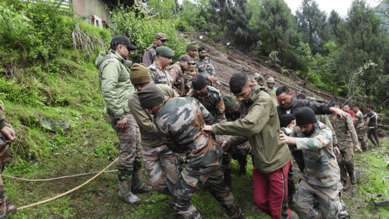 Lt Col & his family among 6 missing after landslide hits army camp in north Sikkim. 3 found dead so far