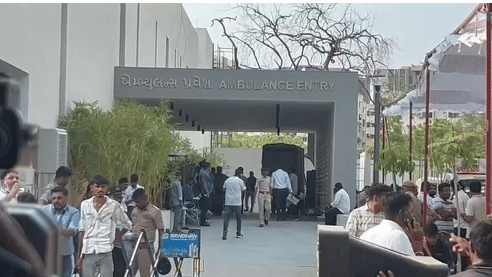 Screengrab from a video at B J Medical College in Ahmedabad | Manasi Phadke | ThePrint