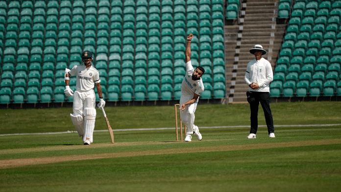 Indian cricketers in action during an intra-squad game in Beckenham | X/@BCCI
